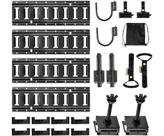 E-Track krovinio tvirtinimo bėgelių komplektas. 4 vnt. po 406.4 mm. garažui. priekaboms