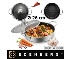 EDENBERG keptuvė-troškintuvas su dangčiu 26 cm EB-7677