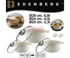 EDENBERG rinkinys 6 dalių puodų rinkinys EB-3901
