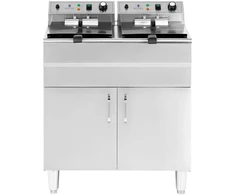 TV staliukas Elektrinė dviguba laisvai pastatoma gruzdintuvė su spintele, 26 L