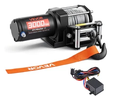 Elektrinė gervė ATV/UTV 1360 kg. 12 V. plieno lynas Ø5 mm x 12 m. IP55