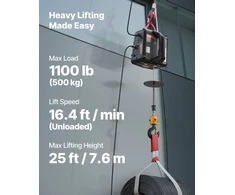Elektrinė kėlimo gervė. 500 kg. 1500 W. kėlimo aukštis 7.6 m