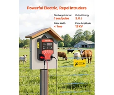 Elektrinės tvoros generatorius. 10 kV 3 J. kintamos/nuolatinės srovės. su LED indikatoriumi