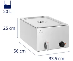 Elektrinis bemaras su kranu GN 1/1, 600 W