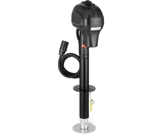 Elektrinis priekabos domkratas 1588 kg. 7 kontaktų kištukas. eiga 240-815 mm. juodas
