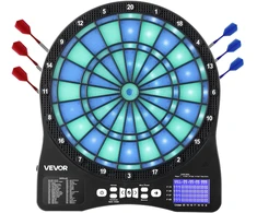 Elektroninis dart taikinys su LED apšvietimu. 48 žaidimai. iki 8 žaidėjų