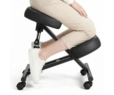 Ergonominė reguliuojama klūpėjimo kėdė nugarai ir kaklui. X formos metalinis rėmas. apkrova iki 120 kg