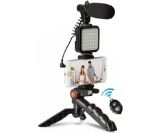 Filmavimo rinkinys - Vlogging Kit BERIMAX 6QJ-5LK 4in1, 49 LED, 10 ryškumo lygių