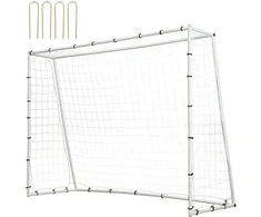 Futbolo atmušimo tinklas 8 x 6 pėdų. geležinis rėmas. sulankstomas. su krepšiu