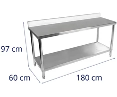 Gastronominis darbinis stalas 180 x 60 cm
