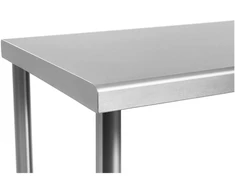 Gastronominis plieno darbo stalas su lentyna 200x60cm