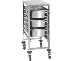 Gastronominis vežimėlis GN1/1 nerūdijantis plienas 50 kg