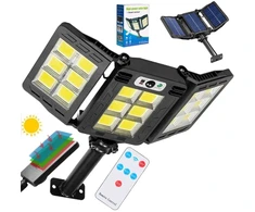 Gatvės šviestuvas BERIMAX 1KT-9QHT su saulės elementu, 450 W