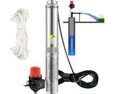 Giliavandenis siurblys su slėgio jungikliu 550W 50 l/min 89 m kėlimo aukštis 20 m laidas skersmuo 82 mm
