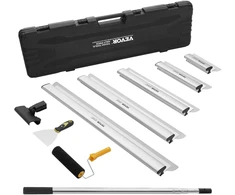 Glaistymo ašmenų komplektas 254/406/610/813/1016 mm su ištraukiama 862-2072 mm rankena nerūdijančio plieno