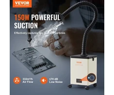 Grindinis suvirinimo dūmų ištraukimo įrenginys 150W 3 sluoksnių filtras