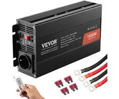 Grynosios sinusoidės invertorius 1000 W 12 V DC į 230 V AC su nuotoliniu valdymu