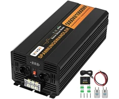 Grynosios sinusoidės invertorius 5000 W 24 V DC į 230 V AC piko galia 10000 W