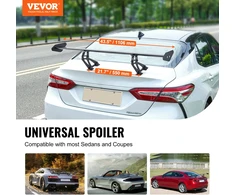 GT stiliaus automobilio galinis spoileris 1100 mm. aliumininis. reguliuojamas. juodas