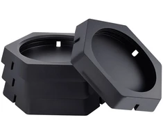 Guminės atraminės pagalvėlės priekabai 4 vnt.. kiekvienos galia 2.3 t. plotas 254 mm