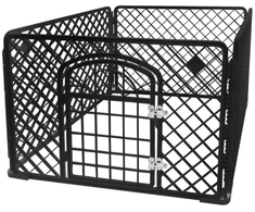 Gyvūnų aptvaras su durimis BERIMAX 4WN-6QK 90x90x60 cm