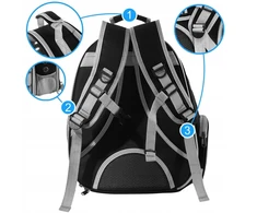 Gyvūnų transportavimo kuprinė BERIMAX 3WK-1VP 7kg, 40x30x28 cm