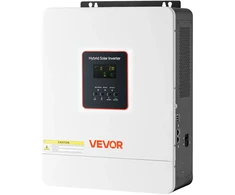 Hibridinis saulės inverteris 4000W 24V DC į 230V AC MPPT 120A su WiFi moduliu