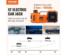 Hidraulinio keltuvo įrankių komplektas automobiliui apkrova 5 t 12V/180W/15A 10 bar