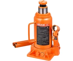 Hidraulinis butelio keltuvas 12T kėlimo diapazonas 205-400 mm oranžinis