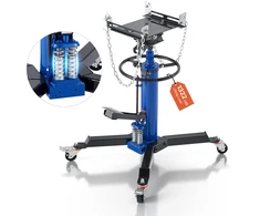 Hidraulinis keltuvas su pedalu apkrova 600 kg dviguba teleskopinė pavara aukštis 880-1760 mm