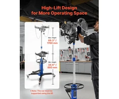 Hidraulinis keltuvas su pedalu apkrova 750 kg aukštis 880-1760 mm