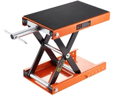 Hidraulinis žirklinis motociklo keltuvas. krovinys iki 500 kg. aukštis 9.5-35 cm