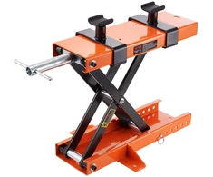 Hidraulinis žirklinis motociklo keltuvas su 2 pagalvėlėmis. krovinys iki 500 kg. aukštis 8.9-33.8 cm