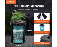 Hidroponinė gilaus vandens auginimo sistema DWC. 20 l. su oro siurbliu