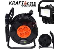 Ilgintuvas su plastikine rite 30 m + 20w LED šviestuvas KRAFT&amp;DELE KD3127