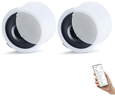 Namų kino sistema Įmontuojami lubiniai/sieniniai Bluetooth garsiakalbiai. 2 vnt.. 203.2 mm. 50 W