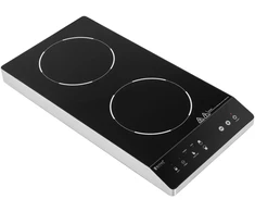 Indukcinė kaitlentė Indukcinė viryklė su dviem kaitvietėmis LED ekranas 1800 W