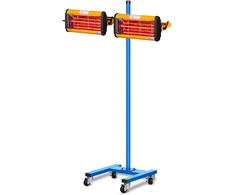Infraraudonųjų spindulių šildytuvas dažų džiovinimui ant stovo 2200W