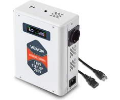 Įtampos keitiklis 110V→220V. 3000VA. 2 JAV tipo lizdai. USB išvestis
