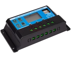 Įtampos reguliatorius fotoelektrinėms plokštėms 12V / 24V 20A LCD