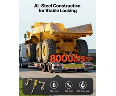 Kalkinės grandinės su trumpikliu G80. 7.93-9.52 mm. keliamoji galia 3628.7kg