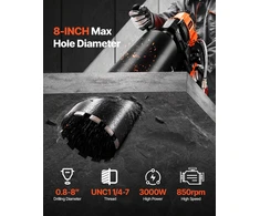 Karotažo gręžimo mašina betonui gręžimo skersmuo 20-200 mm