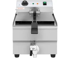 Karšto oro gruzdintuvė Elektrinė reguliuojama gruzdintuvė su išleidimo kranu 230 V 3200 W 13 l