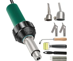 Karšto oro suvirinimo pistoleto komplektas PVC/PP/PE 1600W su 8 priedais