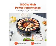 Keptuvė / puodas 1800 W