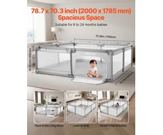 Kūdikių žaidimų aptvaras 2000x1785mm veiklos centras vidui/lauke