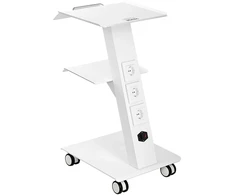 Laboratorinis vežimėlis su elektros lizdu. 3 lentynos. apkrova 100 kg