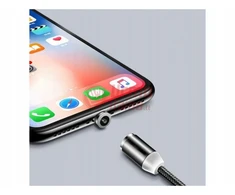 Laidas USB-A į USB-Micro/C/Lightning 1 m magnetinis 3in1