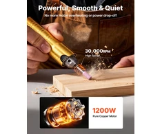 Lankstaus veleno šlifuoklis 1200W greitis iki 30000 aps/min