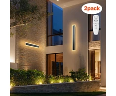 Lauko sieniniai LED šviestuvai 11 W. 2 vnt.. 600 mm. reguliuojama spalva 2700-6000 K. IP65